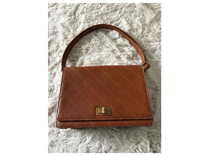 Borsa a tracolla in pelle trapuntata Chanel Marrone - vista 4