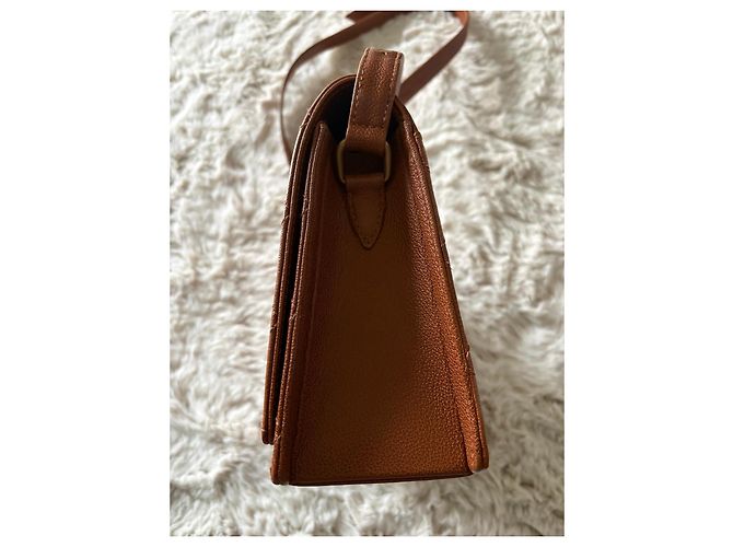 Borsa a tracolla in pelle trapuntata Chanel Marrone - vista 6