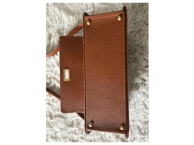 Borsa a tracolla in pelle trapuntata Chanel Marrone - vista 8