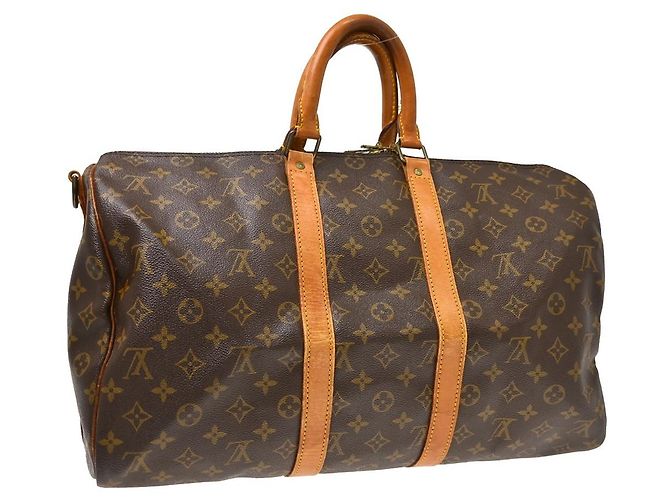 Louis Vuitton Keepall Bandoulière Monogram 45 Marrone - vista 2