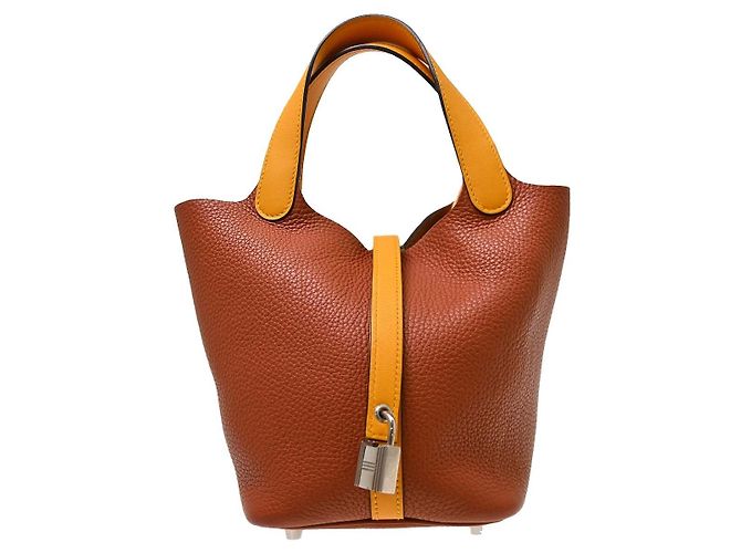 Hermès Hermes Picotin Lock Clemence PM Braun - Ansicht 2