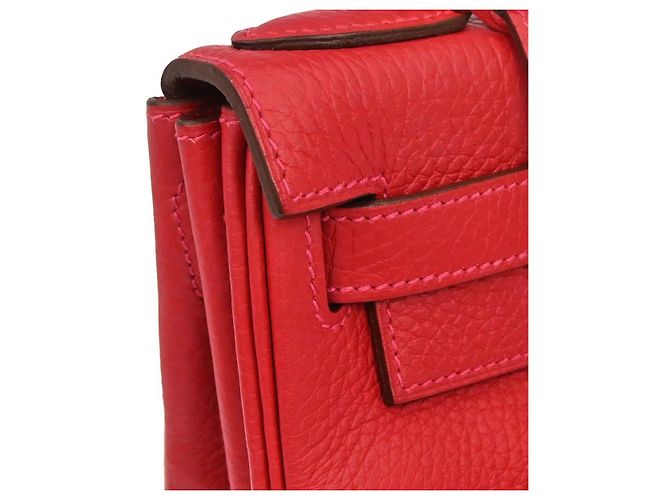 Hermès Hermes Kelly retourné Clémence Taurillon 28 Rosso - vista 3