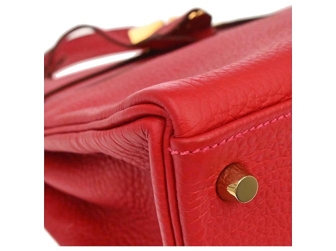 Hermès Hermes Kelly retourné Clémence Taurillon 28 Rosso - vista 5
