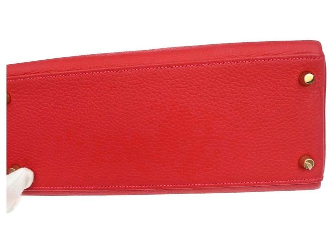 Hermès Hermes Kelly retourné Clémence Taurillon 28 Rosso - vista 6