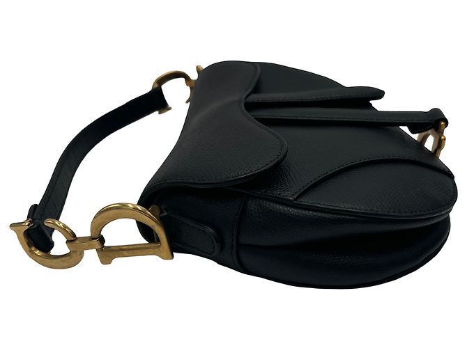 Christian Dior Saddle Leather Mini Nero - vista 4