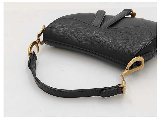 Christian Dior Saddle Leather Mini Nero - vista 6