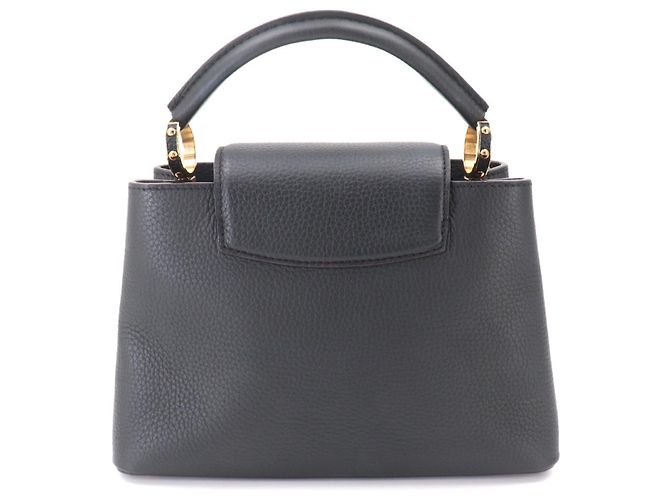 Borsa Louis Vuitton Capucines BB in pelle Taurillon nera Nero - vista 3