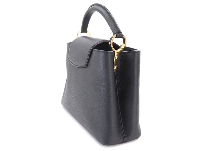 Borsa Louis Vuitton Capucines BB in pelle Taurillon nera Nero - vista 4