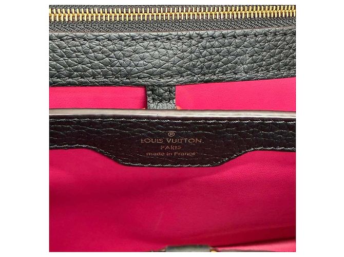 Borsa Louis Vuitton Capucines BB in pelle Taurillon nera Nero - vista 9