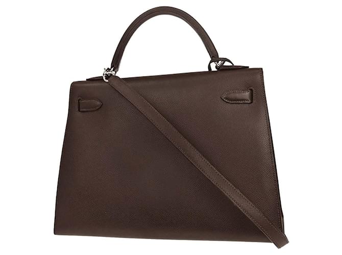 Hermès Hermes Kelly Sellier Epsom Marrone - vista 2