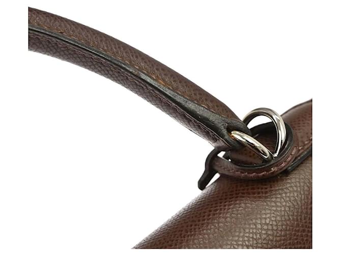 Hermès Hermes Kelly Sellier Epsom Marrone - vista 5