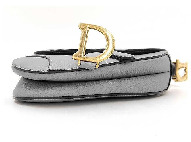 Christian Dior Saddle Leather Mini Marrone - vista 3
