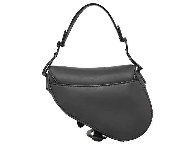 Mini borsa Saddle in pelle Christian Dior Nero - vista 2
