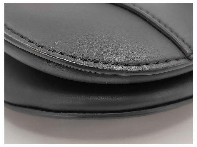 Mini borsa Saddle in pelle Christian Dior Nero - vista 4