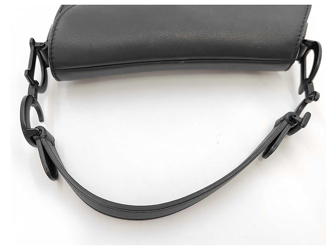 Mini borsa Saddle in pelle Christian Dior Nero - vista 5