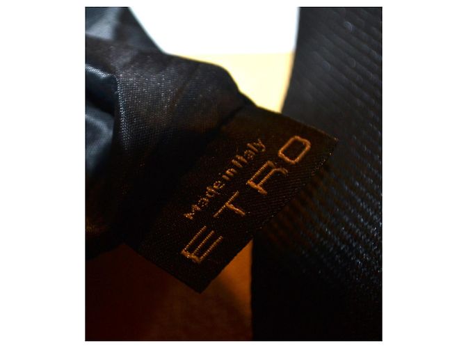 Etro Monogramm Umhängetasche Schwarz Beige - Ansicht 8