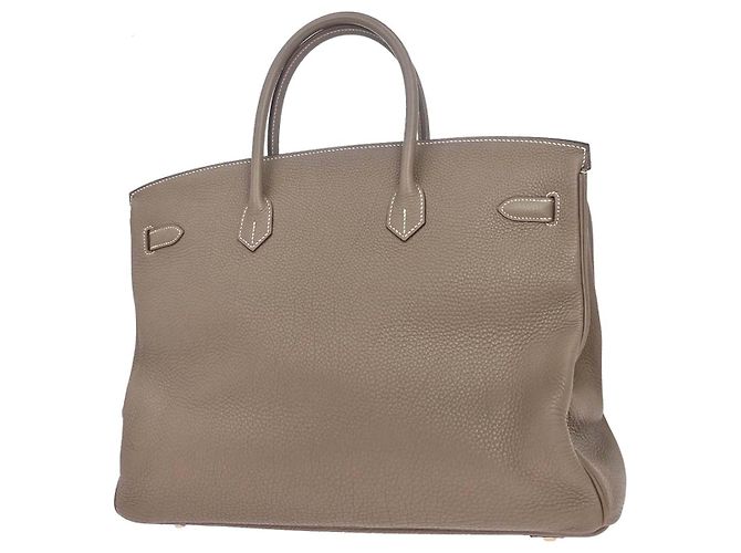 Hermès Hermes Birkin Etoupe Togo con Gold Hardware 40 Marrone - vista 2