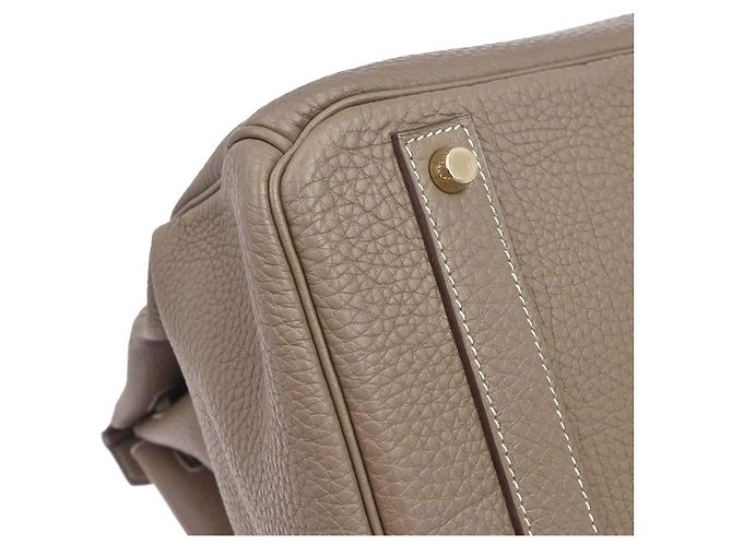 Hermès Hermes Birkin Etoupe Togo con Gold Hardware 40 Marrone - vista 3