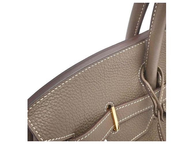 Hermès Hermes Birkin Etoupe Togo con Gold Hardware 40 Marrone - vista 6