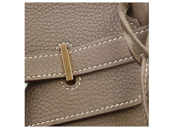 Hermès Hermes Birkin Etoupe Togo con Gold Hardware 40 Marrone - vista 7