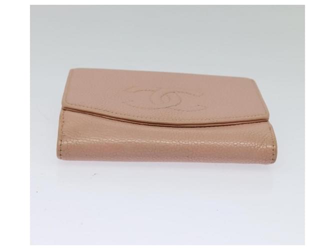 Chanel Timeless CC Trifold Caviar Compact Rosa - vista 6