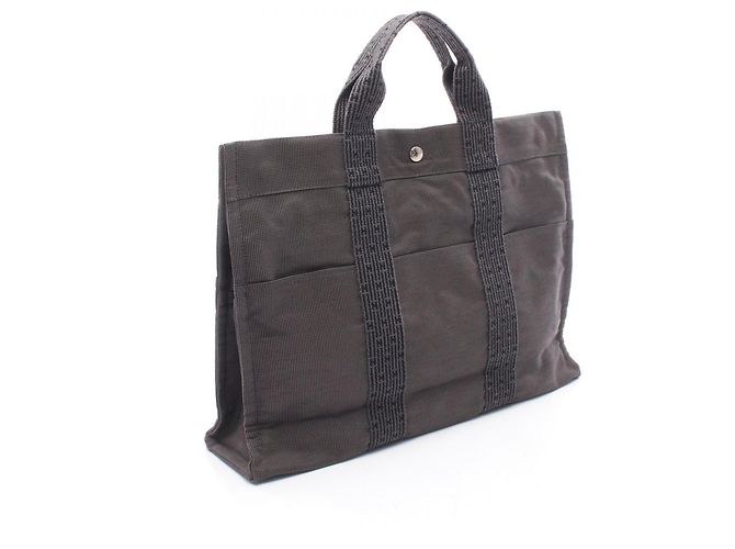 Hermès Borsa Tote Hermes Herline MM Marrone - vista 2