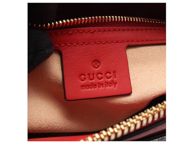 Borsa 2-Way Gucci GG Supreme Rosso Beige Blu navy - vista 4