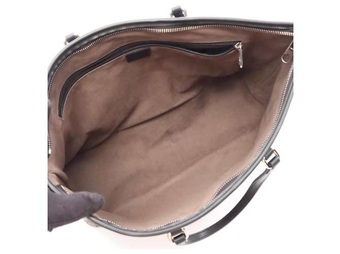 Borsa Tote 2-Way Gucci GG Supreme Marrone Nero Beige - vista 3