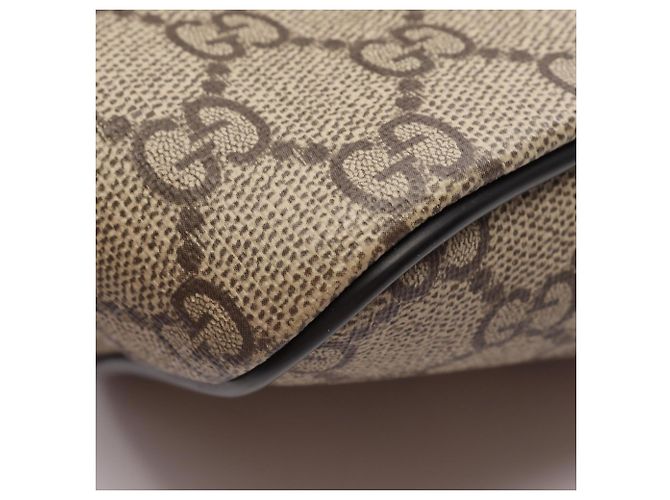Borsa Tote 2-Way Gucci GG Supreme Marrone Nero Beige - vista 5