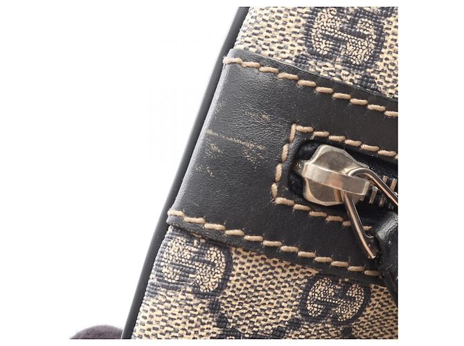 Borsa a Spalla Gucci GG Supreme Crudo Blu navy - vista 11