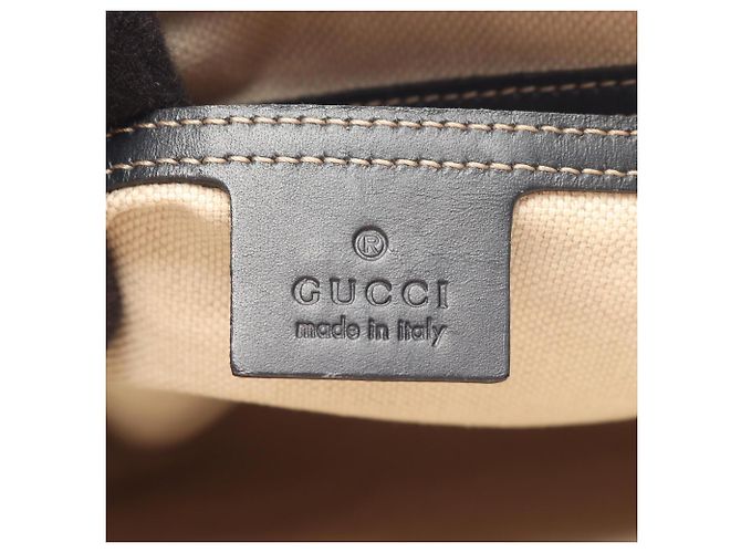 Borsa a Spalla Gucci GG Supreme Crudo Blu navy - vista 4