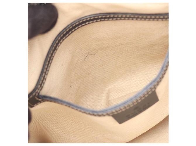 Borsa a Spalla Gucci GG Supreme Crudo Blu navy - vista 5