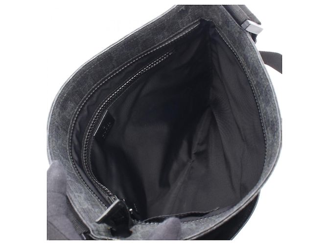 Borsa a tracolla Gucci GG Supreme Marrone Nero - vista 3