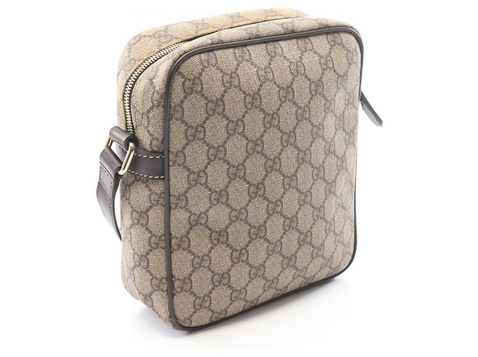 Borsa a tracolla Gucci GG Supreme Marrone Beige - vista 2