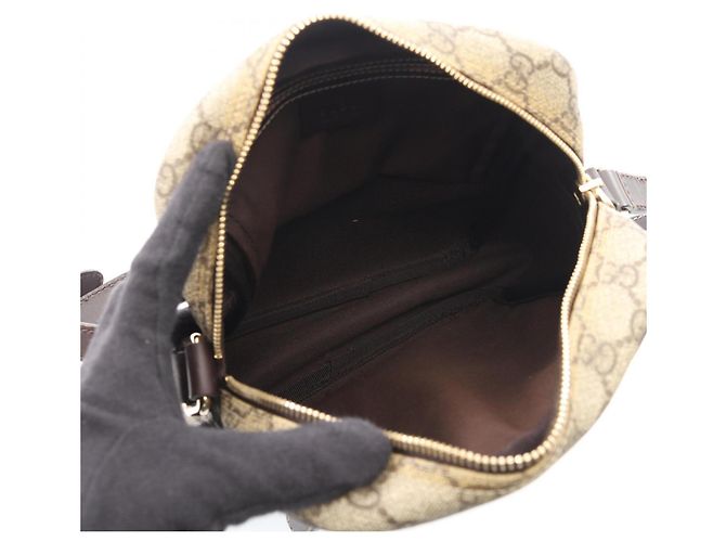 Borsa a tracolla Gucci GG Supreme Marrone Beige - vista 3