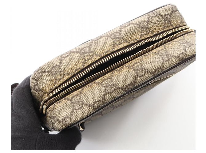 Borsa a tracolla Gucci GG Supreme Marrone Beige - vista 5