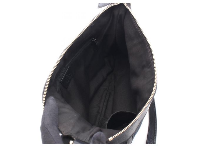 Borsa a Spalla Gucci Abbey GG Canvas Nero - vista 3
