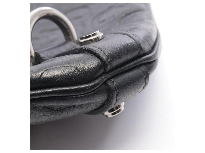 Borsa a Spalla Gucci Abbey Horsebit Nero - vista 8