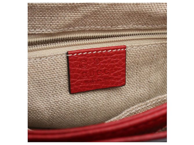 Borsa 2-Way Gucci Interlocking G in pelle rossa Rosso - vista 4