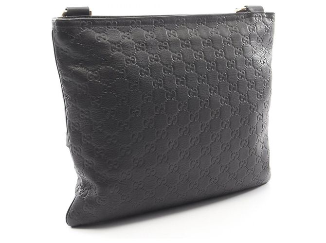 Borsa a tracolla in pelle Gucci Guccissima Marrone - vista 2