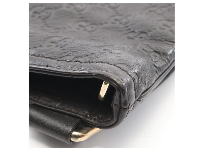 Borsa a tracolla in pelle Gucci Guccissima Marrone - vista 5