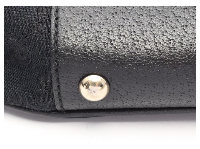 Borsa a tracolla Gucci Princy GG Canvas Sherry Line Nero Blu navy - vista 11