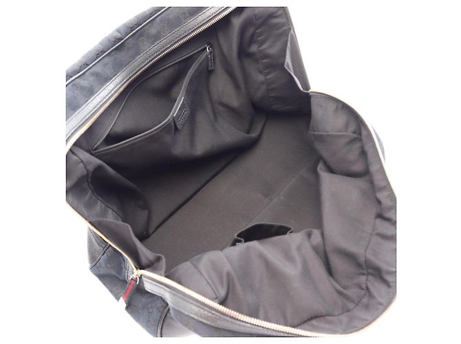 Borsa a tracolla Gucci Princy GG Canvas Sherry Line Nero Blu navy - vista 3