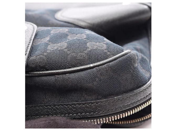 Borsa a tracolla Gucci Princy GG Canvas Sherry Line Nero Blu navy - vista 8