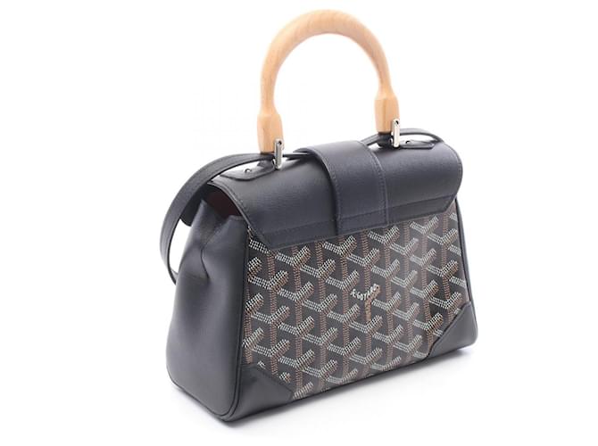 Borsa 2-Way Goyard Saigon Mini Marrone Nero Bianco - vista 2