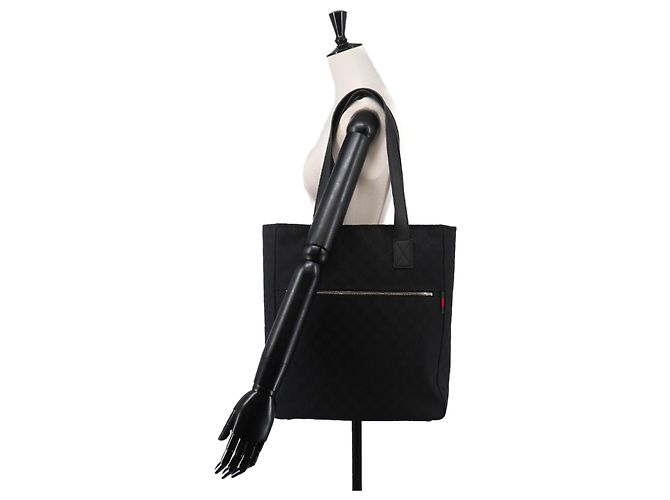 Gucci GG Canvas Medium Tote Handtasche Schwarz - Ansicht 10