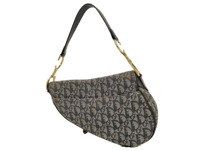 Christian Dior Saddle Oblique Canvas Medium Multicolore - vista 2