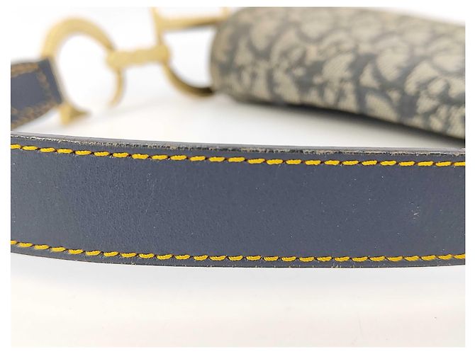 Christian Dior Saddle Oblique Canvas Medium Multicolore - vista 4
