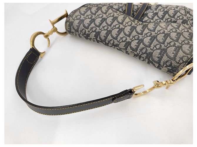 Christian Dior Saddle Oblique Canvas Medium Multicolore - vista 5