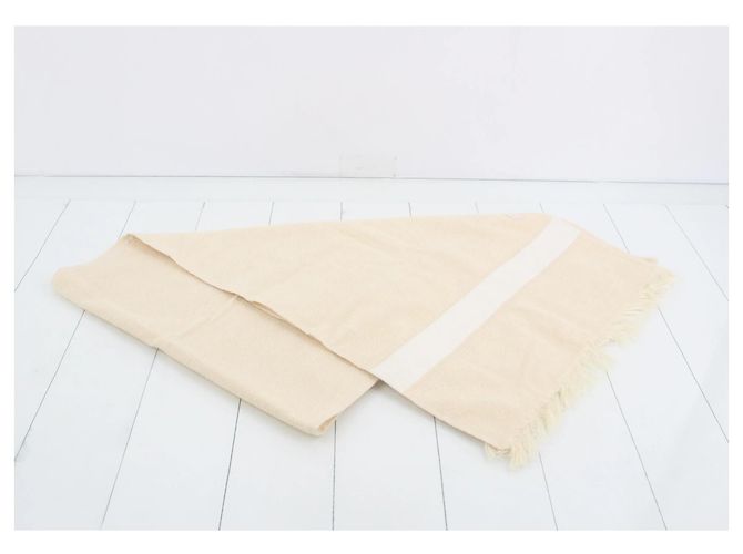 Hermès Hermes Handtuch Baumwolle 139 cm Beige - Ansicht 3